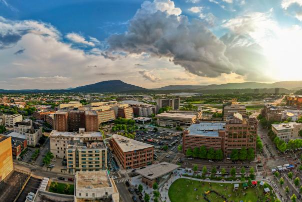 Aerial Photo of Downtown Chatt